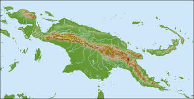 distribution in New Guinea