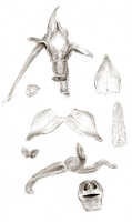 Octarrhena reflexa: Octarrhena reflexa (J.J.Sm.) Schuit., as Chitonanthera reflexa J.J.Sm., floral analysis, drawing J.J. Smith, based on Janowsky 319
