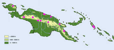 Map: Dendrobium obtusum Schltr., distribution map.